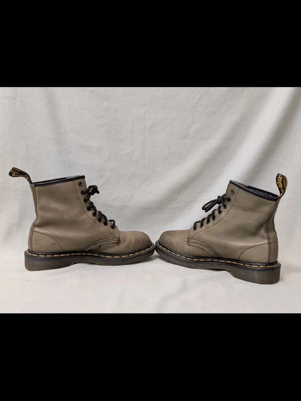 Dr Martens 1460 Vintage MIE Olive Green Leather Boots Made in England Men’s US 7